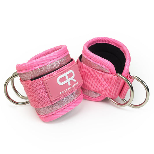 Ankle Strap - Glitter Pink